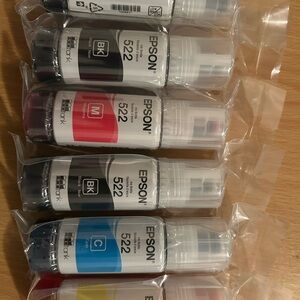 Epson Ink Bottles Set - Black, Magenta, Cyan, Yellow